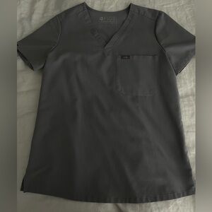 FIGS Cement Catarina Scrub Top